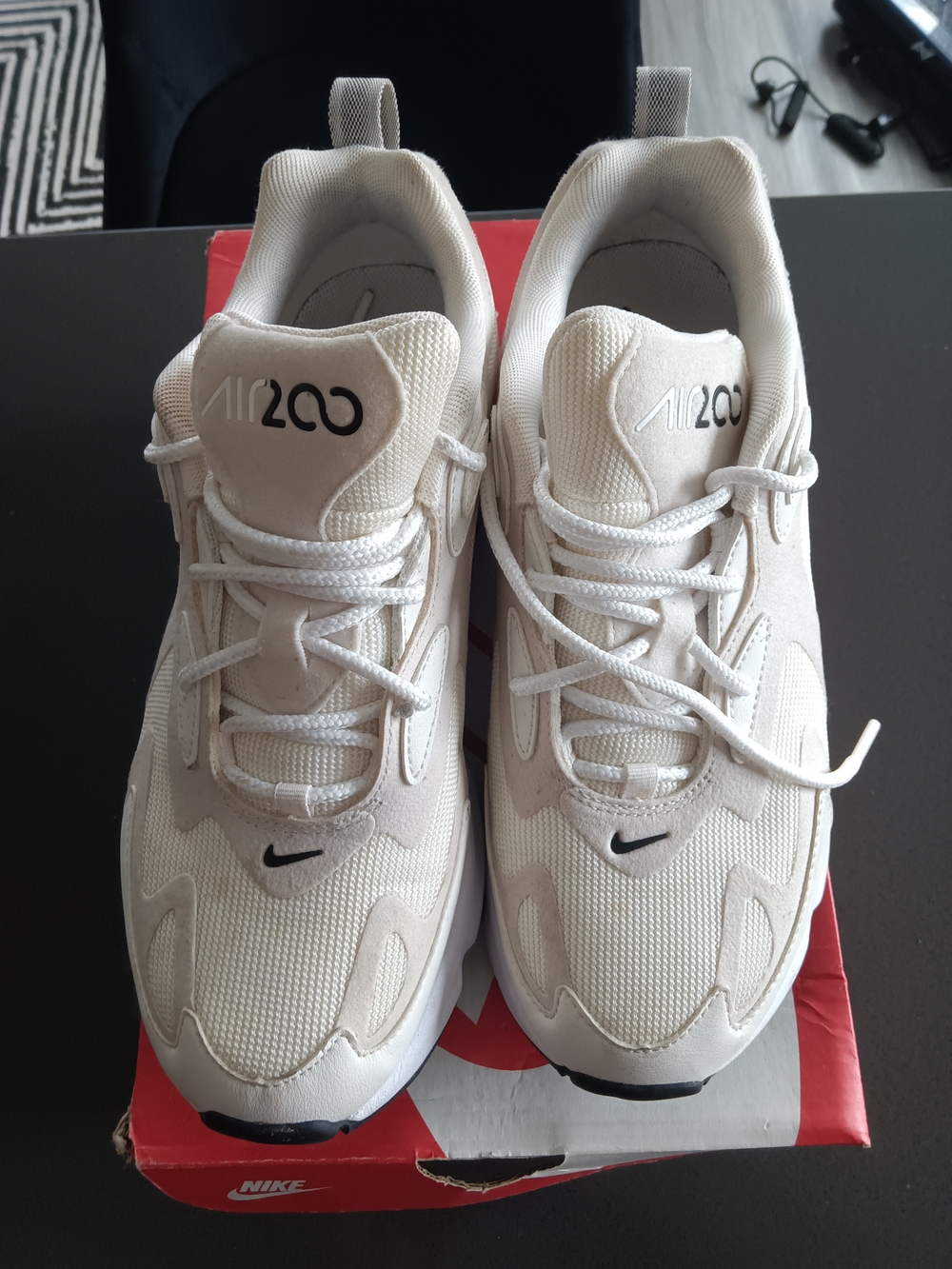 Nike  White and Black Sneakers